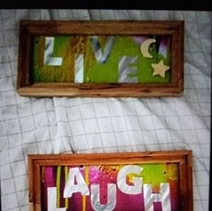 3 piece wall decoration LIVE LAUGH LOVE